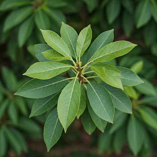 Close up of tree pruning with lush green leaves